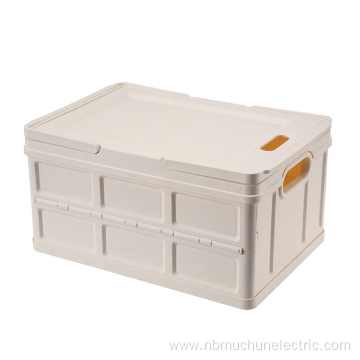 clothes food plastic foldable storage boxes with handle